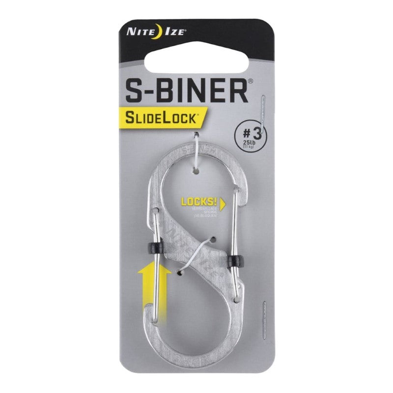 NITE IZE S-BINER SLIDELOCK #3 - STAINLESS
