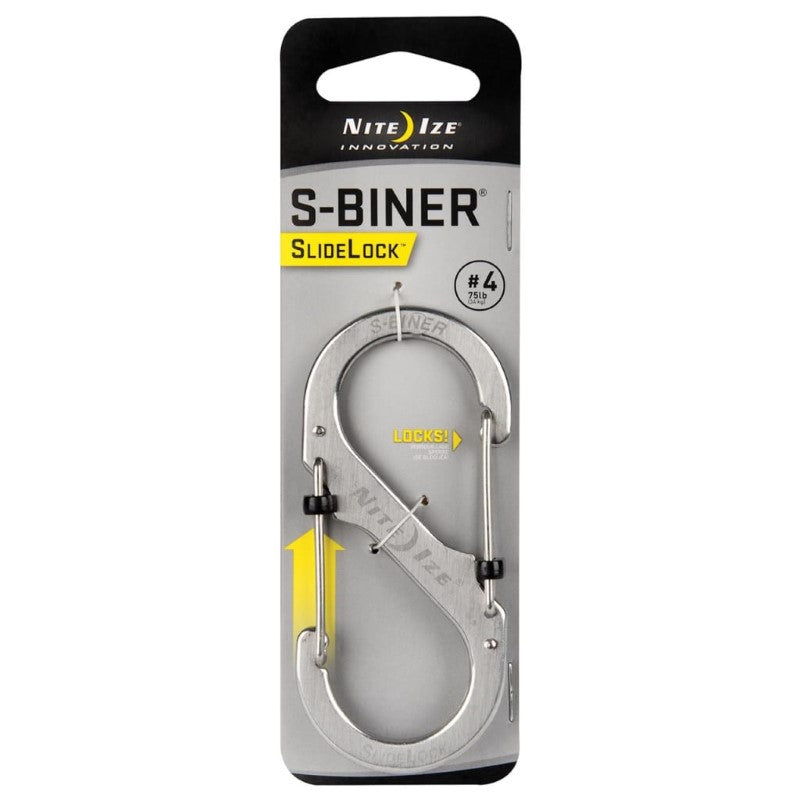 NITE IZE S-BINER SLIDELOCK #4 - STAINLESS