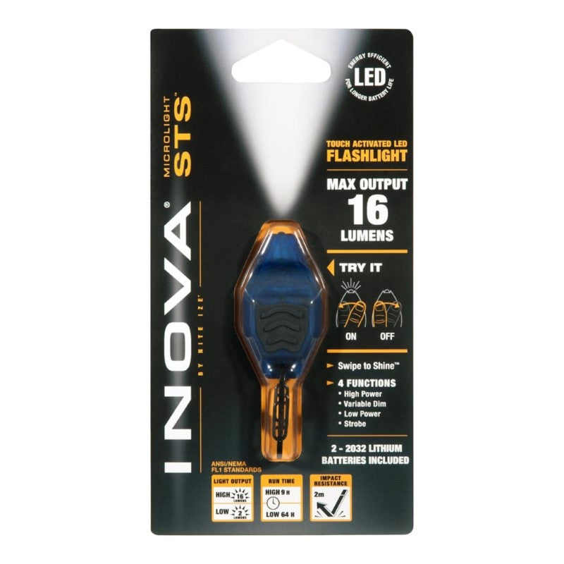 NITE IZE MICROLIGHT STS - BLUE/BLACK LED
