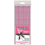 CUP CAKE CREATION 7005 19CM STRAW WHT DOTS PNK C/CAKE 24PC