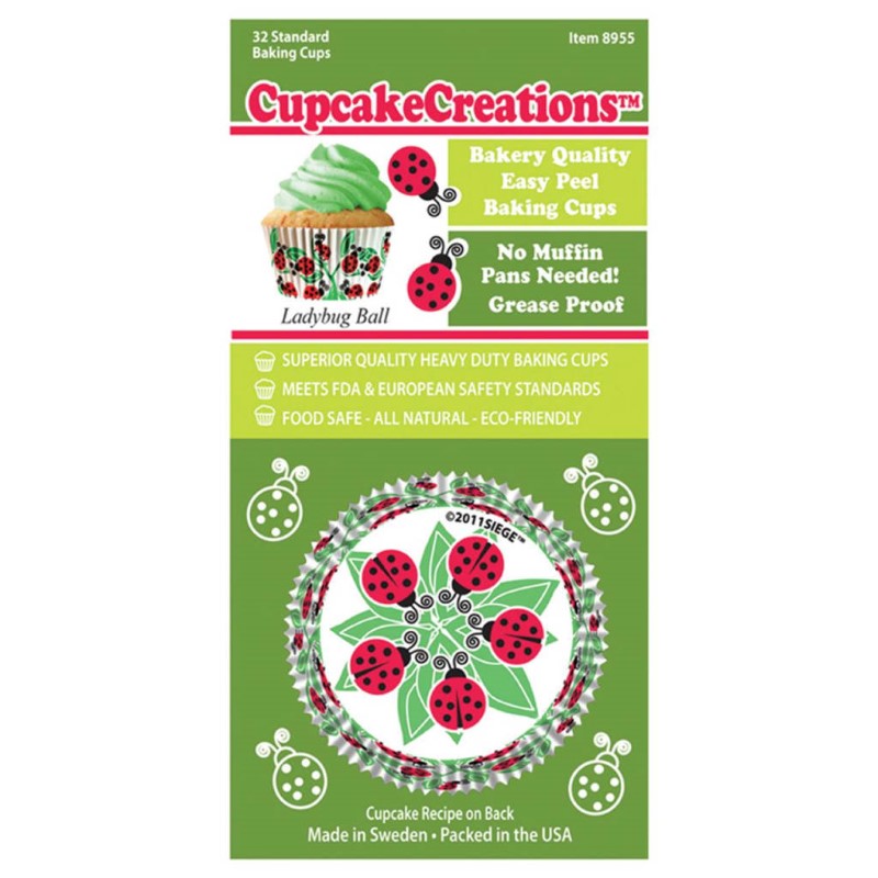 CUP CAKE CREATION STD LADYBUG CUPCAKES 32PCS