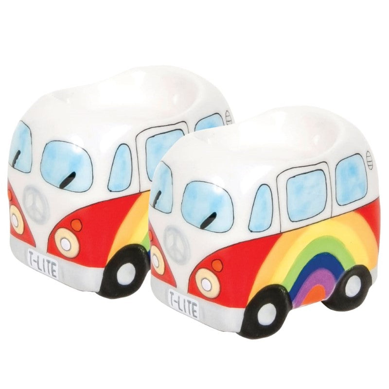 DAKOTA RAINBOW PEACE CAMPERVAN TEALIGHT 2 PCS