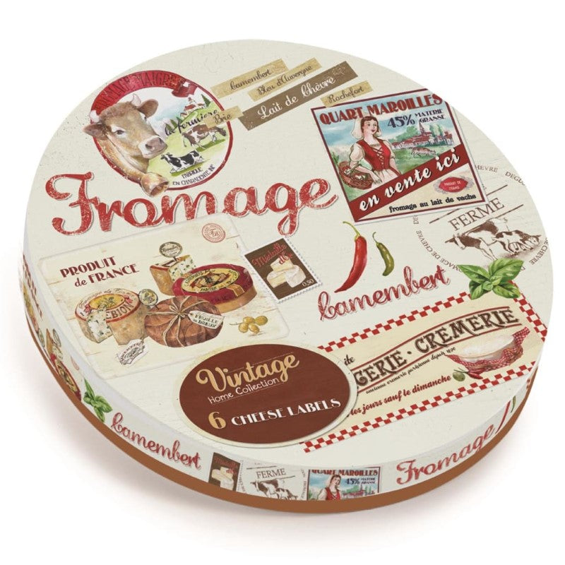 DAKOTA VINTAGE CHEESE LABELS/MARKER 6PCE SET