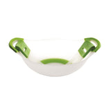 LG SALAD BOWL GREEN HANDLES