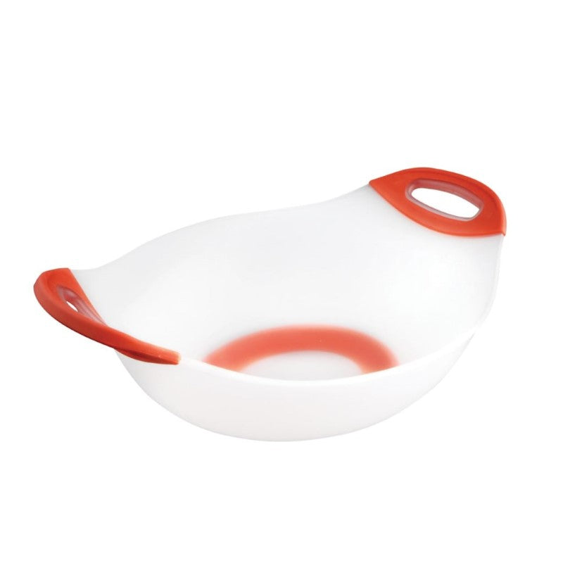 LG SALAD BOWL RED HANDLES