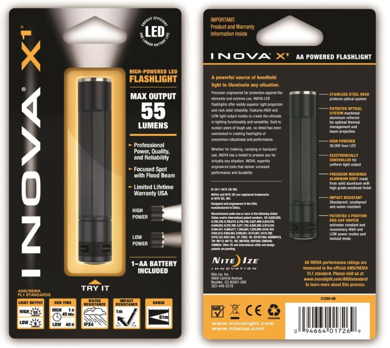 NITE IZE X1 - BLACK BODY DUAL MODE