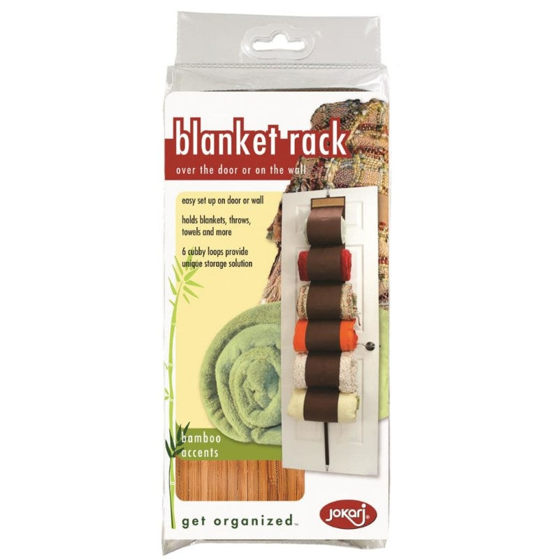 JOKARI BLANKET RACK BAMBOO ACCENTS