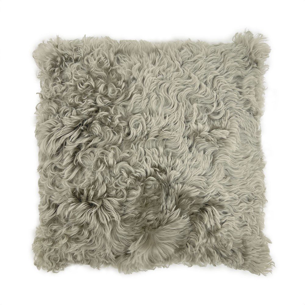 Cushion - SHEARLING LAMB FUR CUSHION PUMICE 45X45CM