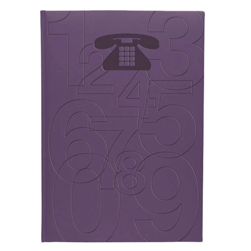 NUMBERS ADDRESS BOOK POCKET VIOLET BLUE