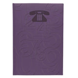 NUMBERS ADDRESS BOOK POCKET VIOLET BLUE