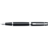 SHEAFFER® 300 9312 GLOSSY BLACK FOUNTAIN PEN WITH CHROME TRIM - MEDIUM