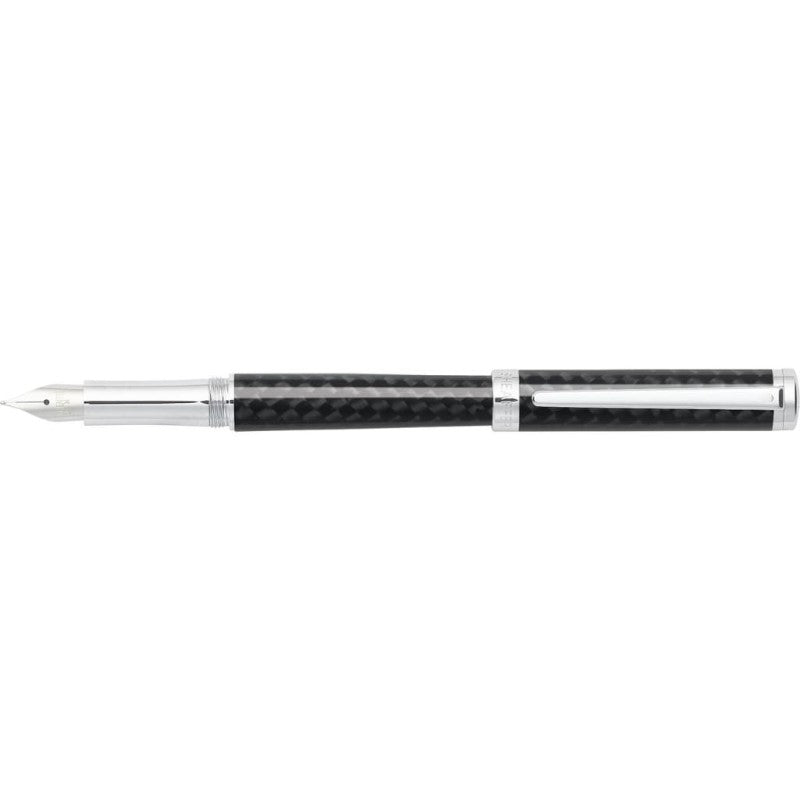 SHEAFFER INTENSITY CARBON FIBER / CHROME PLATE MEDIUM FOUNTAIN PEN
