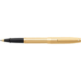 SHEAFFER SAGARIS FLUTED GOLD/ GOLD TONE TRIM ROLLERBALL PEN