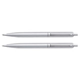 SHEAFFER SENTINEL BRUSHED CHROME BALLPOINT PEN + PENCIL SET