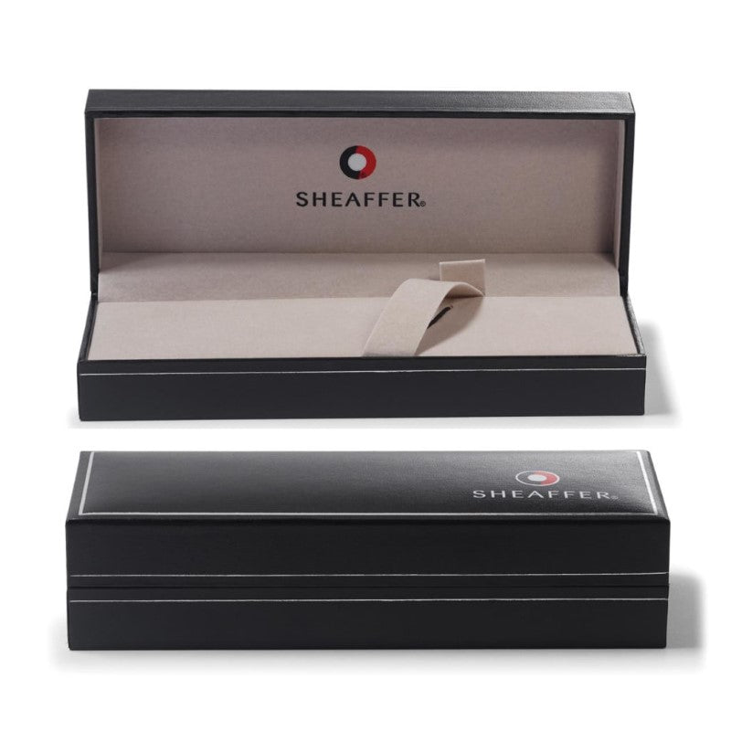SHEAFFER SENTINEL BRUSHED CHROME BALLPOINT PEN + PENCIL SET