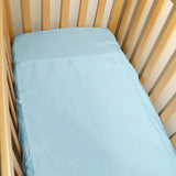 SILLY BILLYZ COT 1PC COMBO FITTED DUSTY BLUE POLYCOT