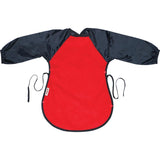SILLY BILLYZ FLEECE MESSY EATER BIB RED/NAVY