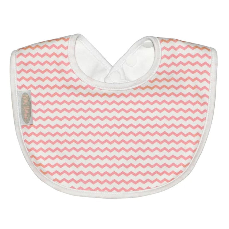 SILLY BILLYZ JERSEY BIBLET PINK CHEVRON