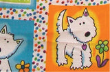 SILLY BILLYZ TABLECLOTH 120CM DOG ROUND