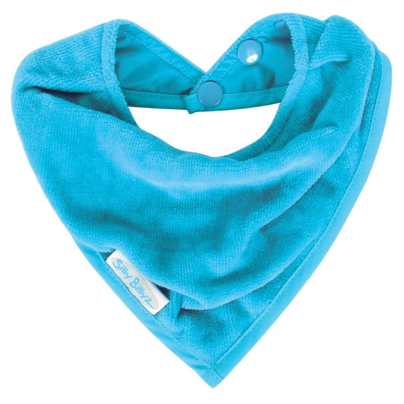 SILLY BILLYZ TOWEL BANDANA BIB AQUA