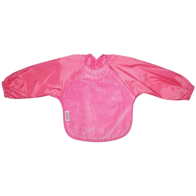 SILLY BILLYZ TOWEL SMALL L/S BIB CERISE