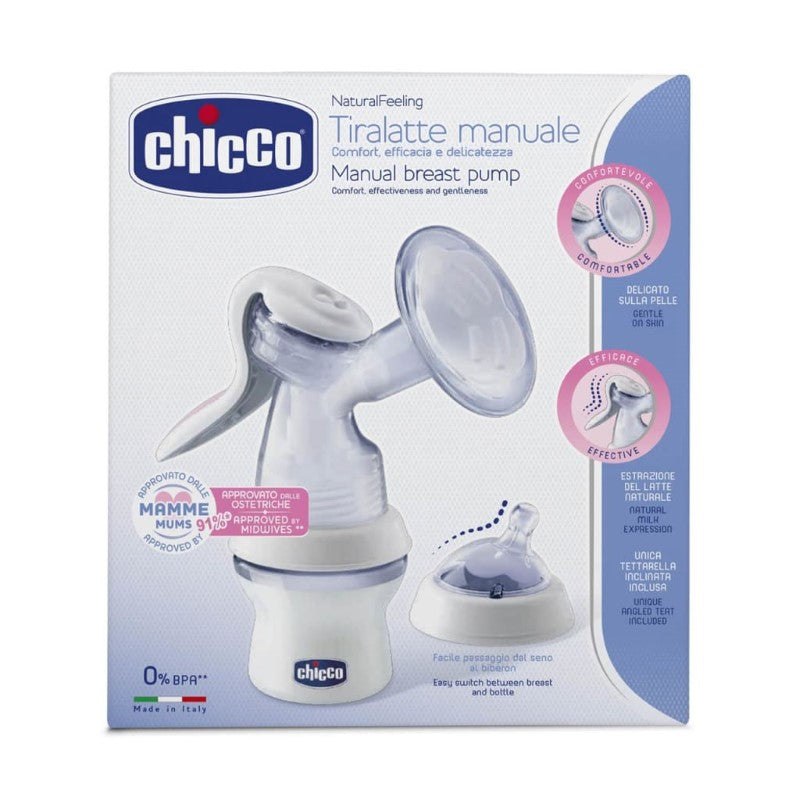 CHICCO BREAST PUMP: MANUAL - NATURAL FEELING