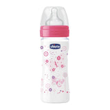 CHICCO BOTTLE: WELL-BEING SIL 2M+ 250ML GIRL