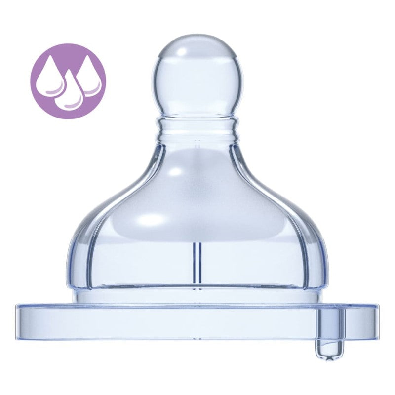 CHICCO TEAT: WELL-BEING SILICON 4M+ FAST FLOW 2PK