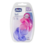CHICCO SOOTHER: PHYSIO SOFT 12M+ 2PK - GIRL