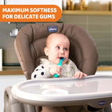 CHICCO SPOON: SOFT SILICONE 6M+ 2PK - BLUE