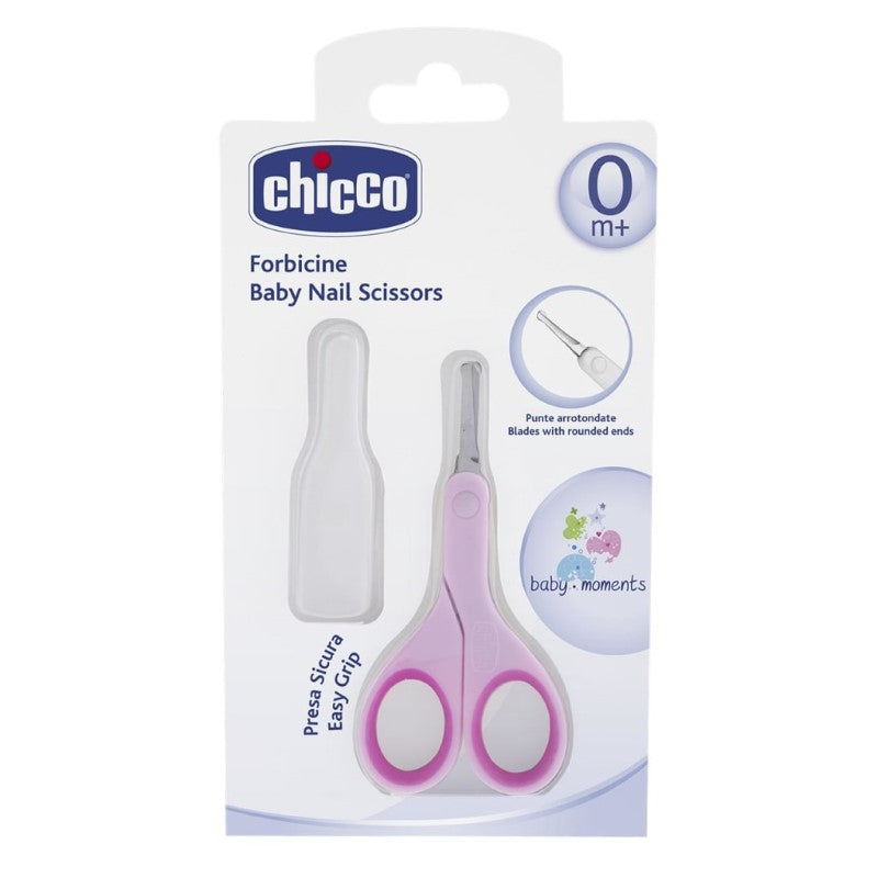CHICCO BABY NAIL SCISSORS - PALE PINK