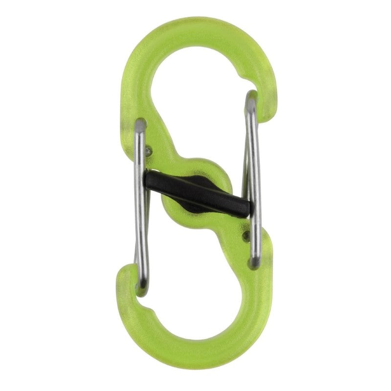 NITE IZE S-BINER MICROLOCK POLYCARBONATE 2PK LIME