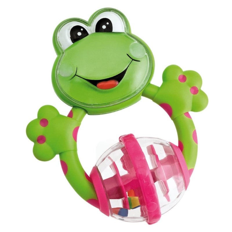 CHICCO FROG FUN PLASTIC TEETHING RATTLE