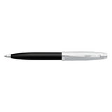 SHEAFFER® 100 9313 GLOSSY BLACK BALLPOINT PEN WITH CHROME CAP AND CHROME TRIM