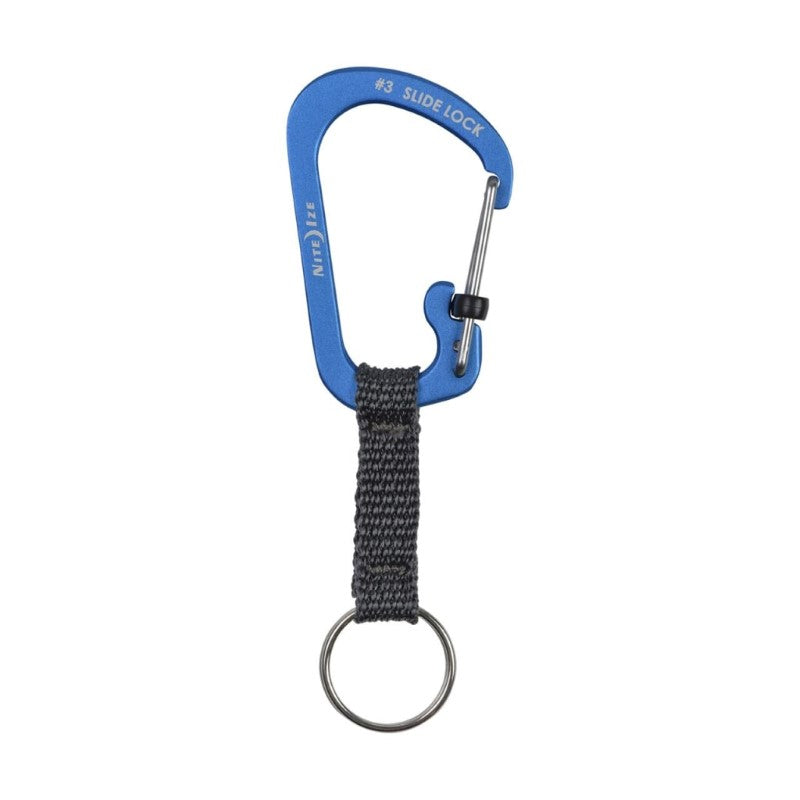 NITE IZE SLIDELOCK? KEYRING ALUMINUM - BLUE