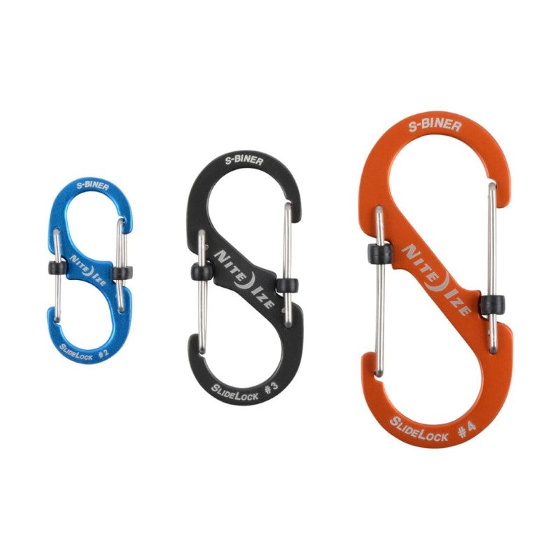 NITE IZE S-BINER? SLIDELOCK? ALUMINUM - 3 PACK