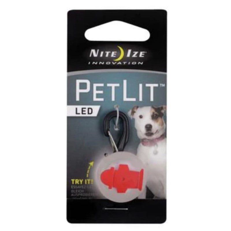 NITE IZE PETLIT RED HYDRANT