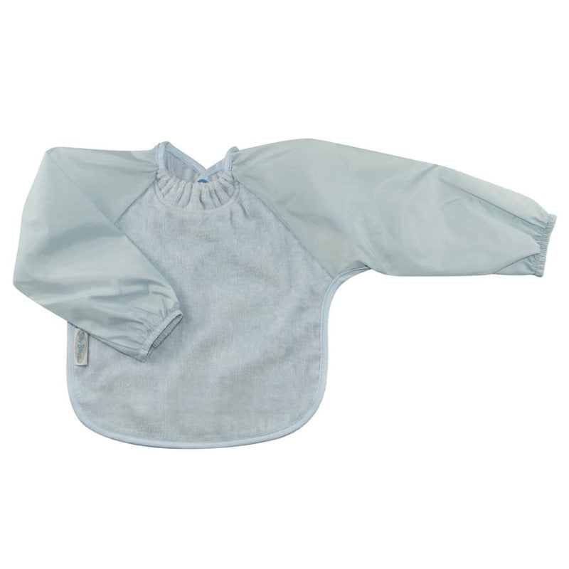 SILLY BILLYZ TOWEL SMALL L/S BIB DUSTY BLUE