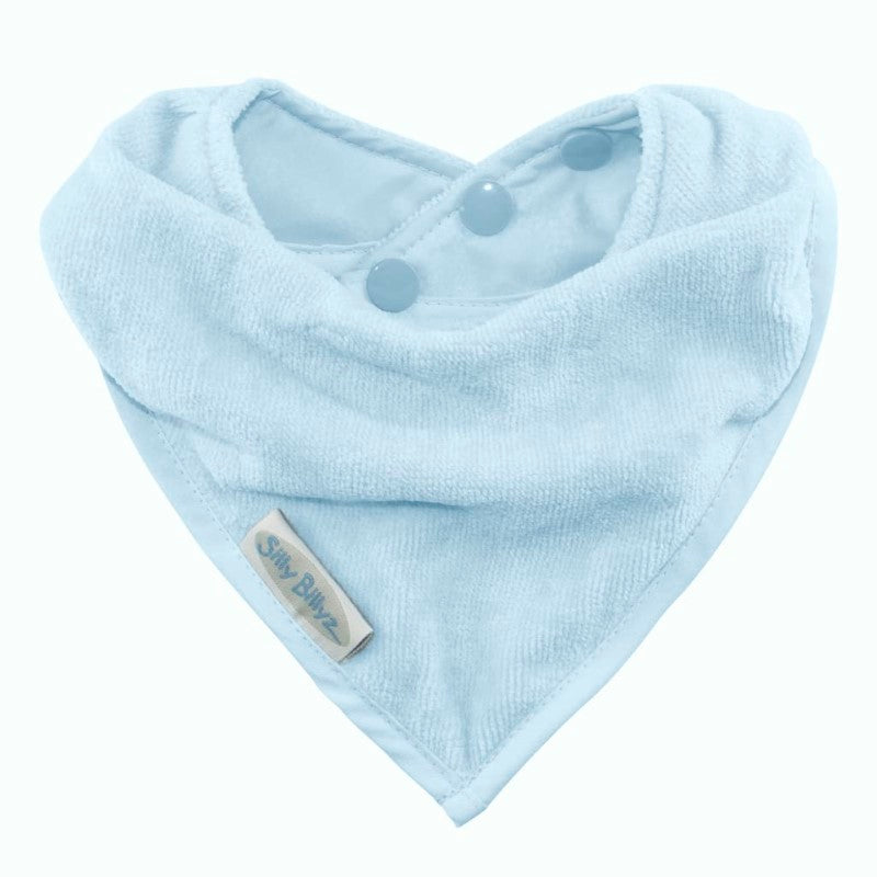 SILLY BILLYZ TOWEL BANDANA BIB DUSTY BLUE