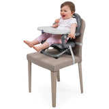 CHICCO BOOSTER SEAT: POCKET SNACK - DARK GREY