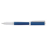 SHEAFFER INTENSITY ENGRAVED BLUE LACQUE/CHROME TRIM MEDIUM FOUNTAIN PEN