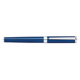 SHEAFFER INTENSITY ENGRAVED BLUE LACQUE/CHROME TRIM MEDIUM FOUNTAIN PEN