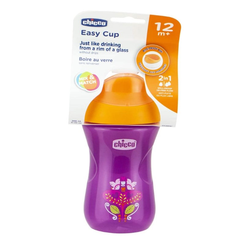 CHICCO EASY CUP 12M+ GIRL 1PK 266ML