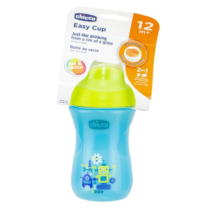 CHICCO EASY CUP 12M+ BOY 1PK 266ML