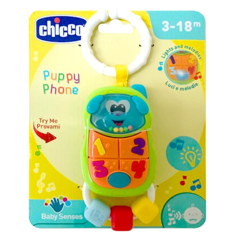 CHICCO PUPPY PHONE PLASTIC RATTLE