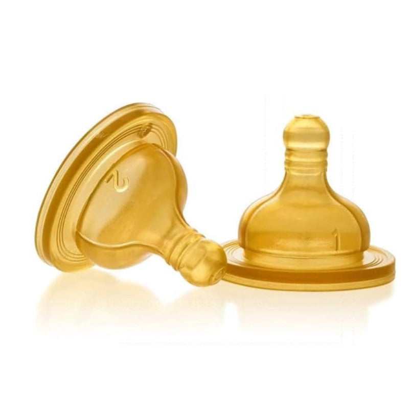 CHICCO BB/BC WB LATEX TEAT 0M+ SLOW FLOW 2PK