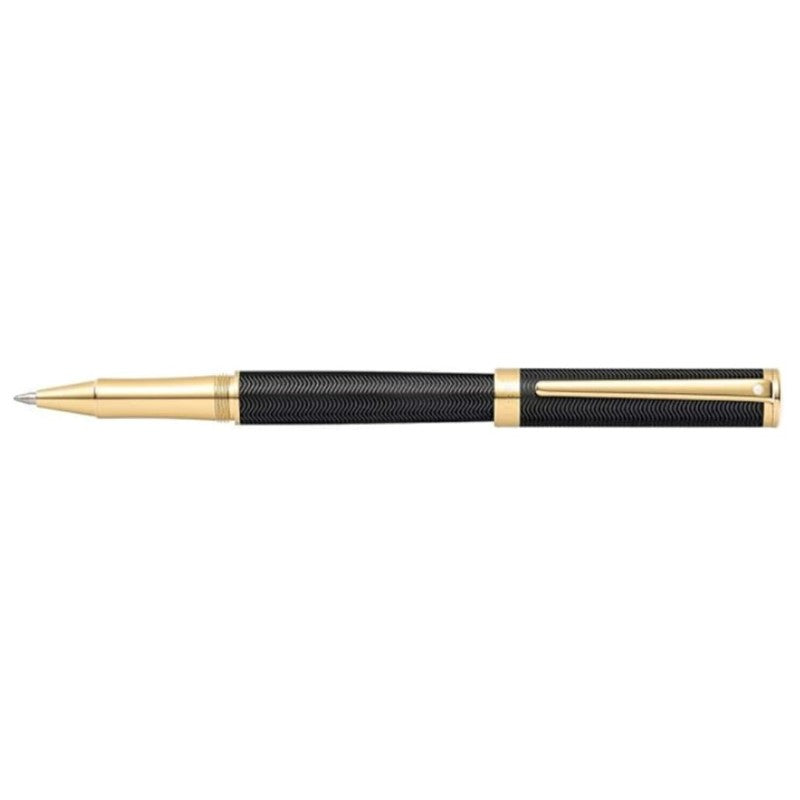 SHEAFFER INTENSITY ENGRVD MATTE BLACK/BLACK TRIM ROLLERBALL PEN