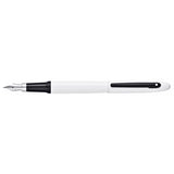 SHEAFFER VFM WHITE LACQUER BLACK BALLPOINT PEN