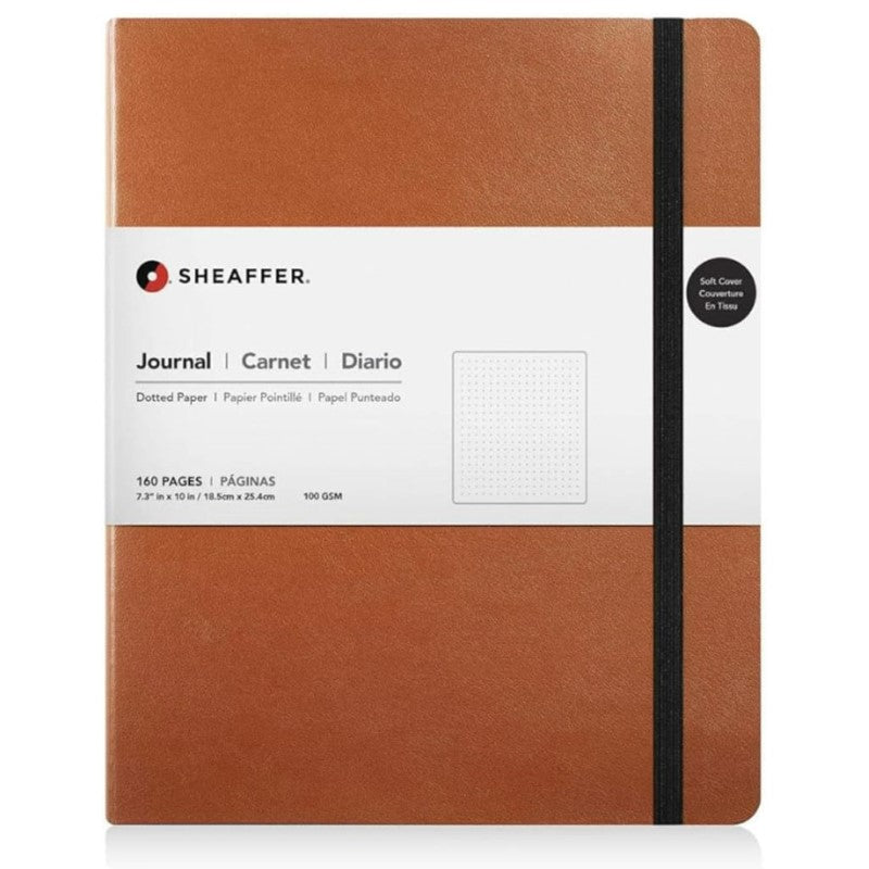 SHEAFFER DOTTED JOURNAL IN BROWN MEDIUM