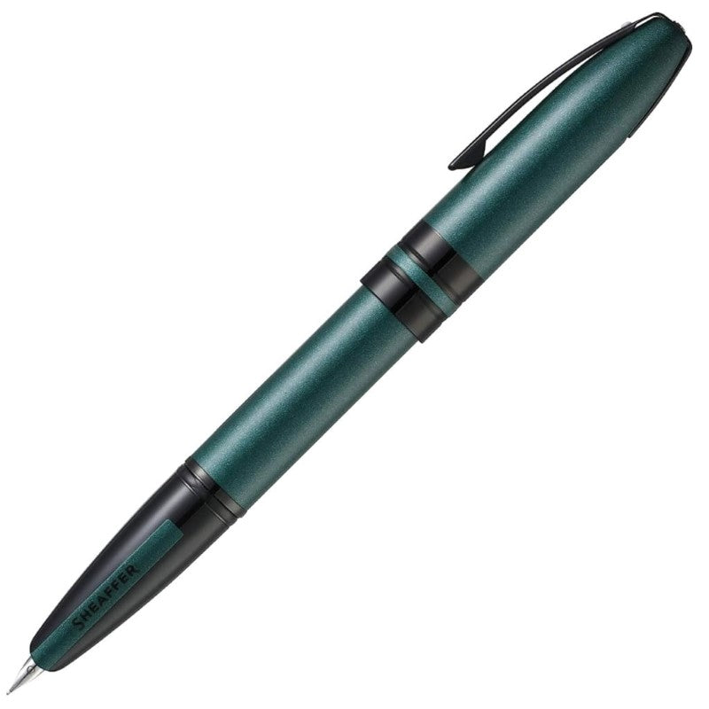 SHEAFFER® ICON METALLIC GREEN WITH GLOSSY BLACK PVD TRIM FINE FOUNTAIN PEN